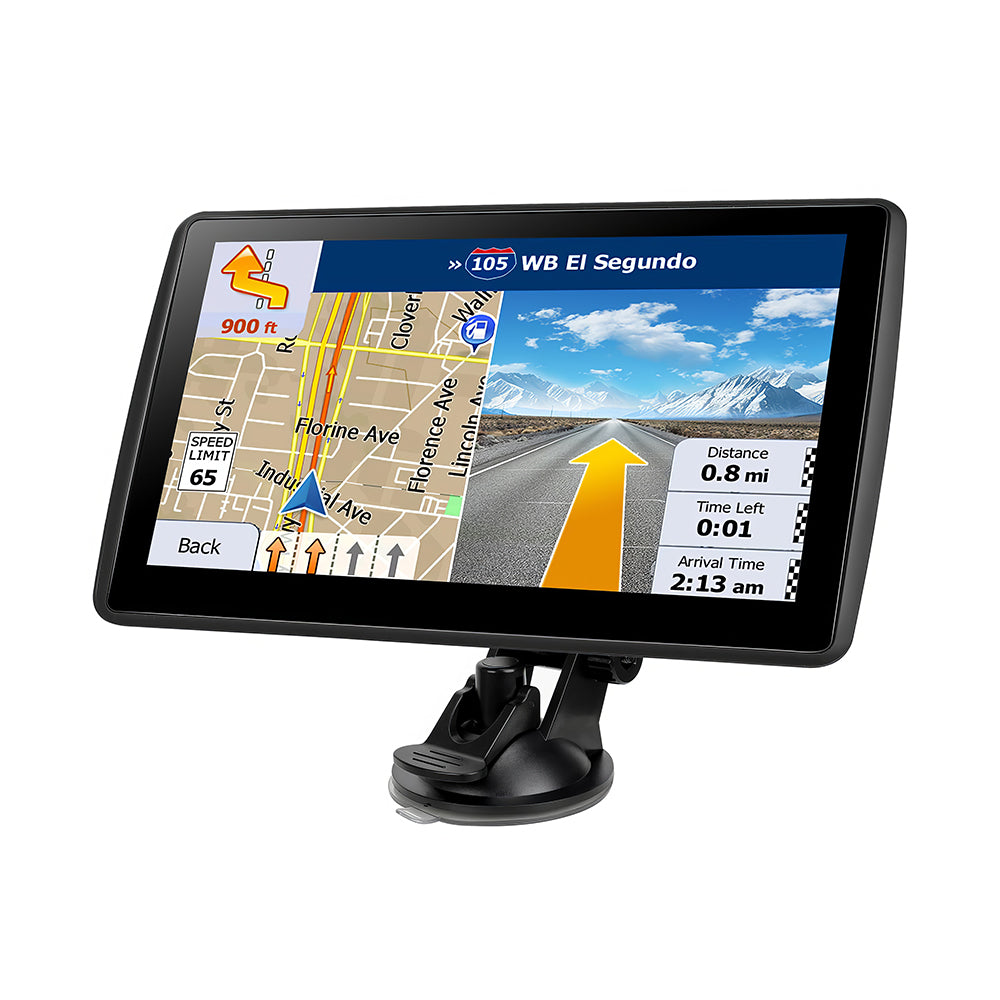 7" GPS Navigator for Car Truck RV, 2025 Maps, Voice Guidance & Alerts