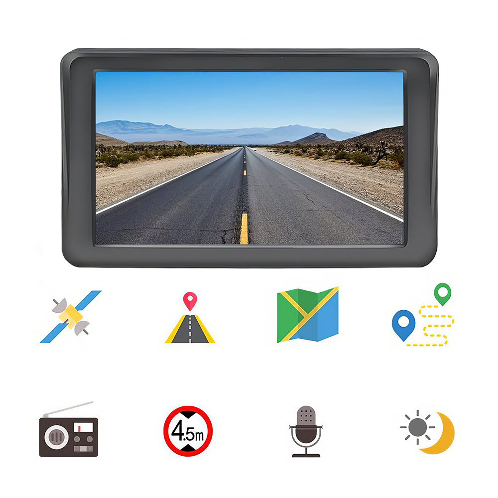 9" GPS Navigator for Car with Voice, Speed Alerts & Lifetime Map Updates