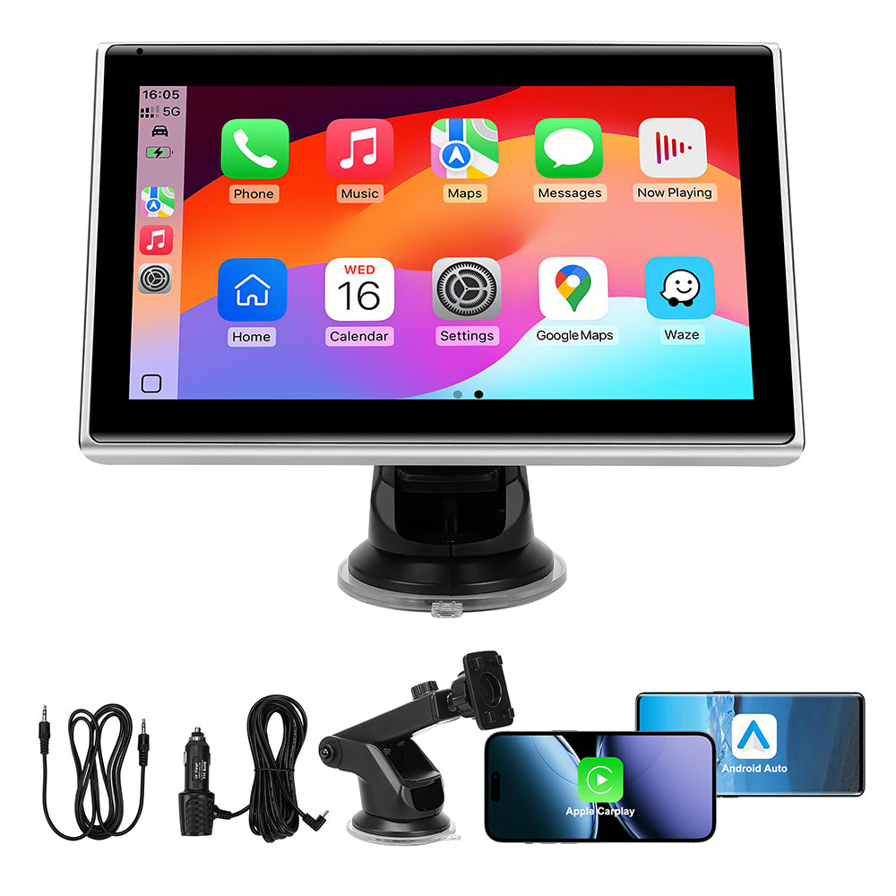 7" Wireless CarPlay & Android Auto Touchscreen Car Stereo