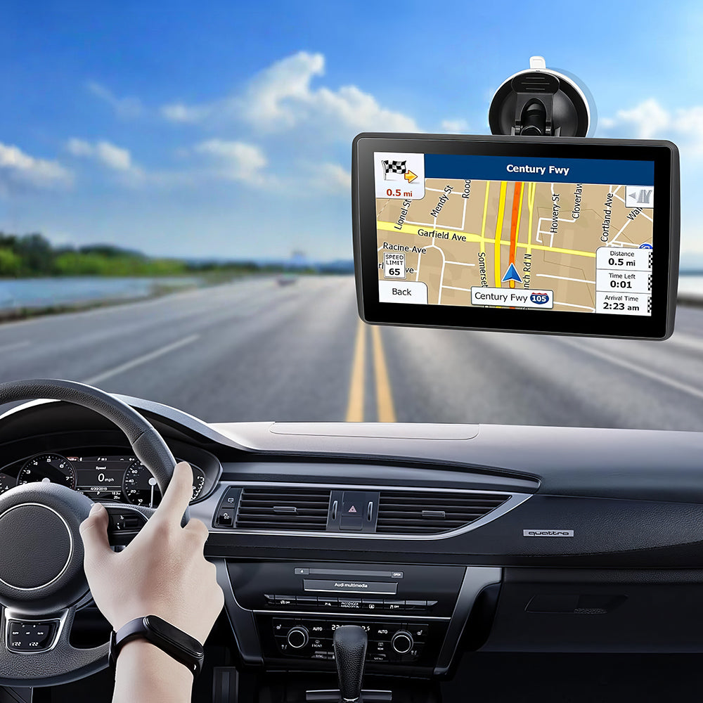 7" GPS Navigator for Car Truck RV, 2025 Maps, Voice Guidance & Alerts