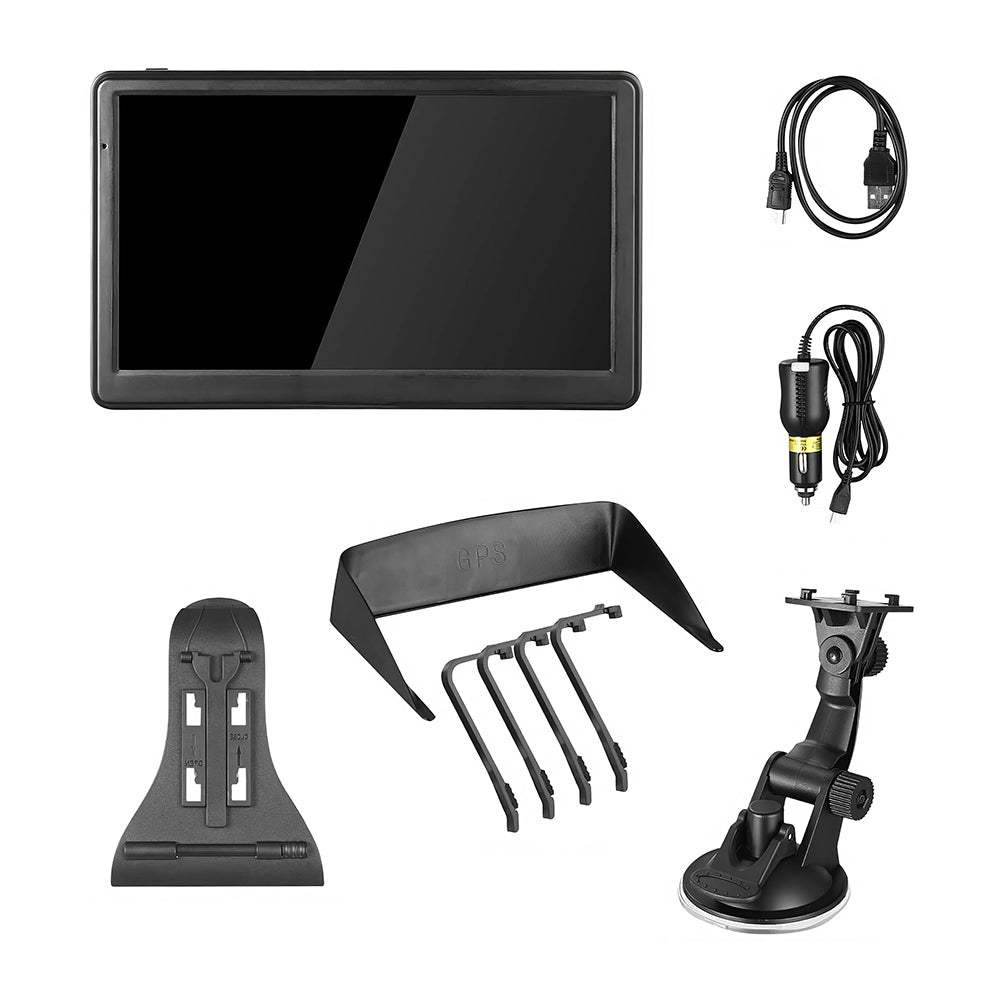 9" GPS Navigator for Car & Truck, Voice, Lane Guidance & Speed Alerts