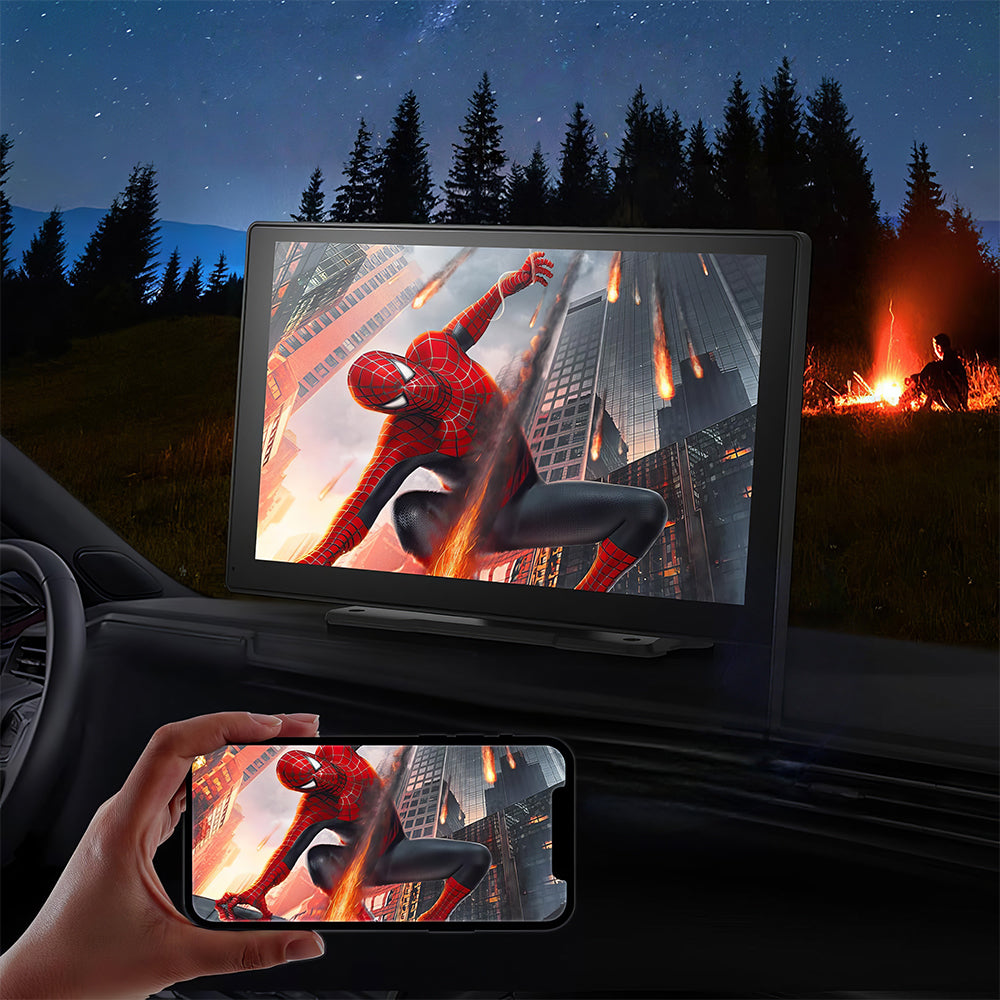 9" Wireless CarPlay & Android Auto Car Stereo with 4K Dash Cam
