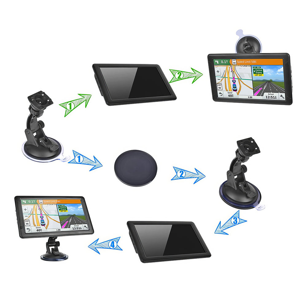 9" GPS Navigator for Car & Truck, Voice, Lane Guidance & Speed Alerts