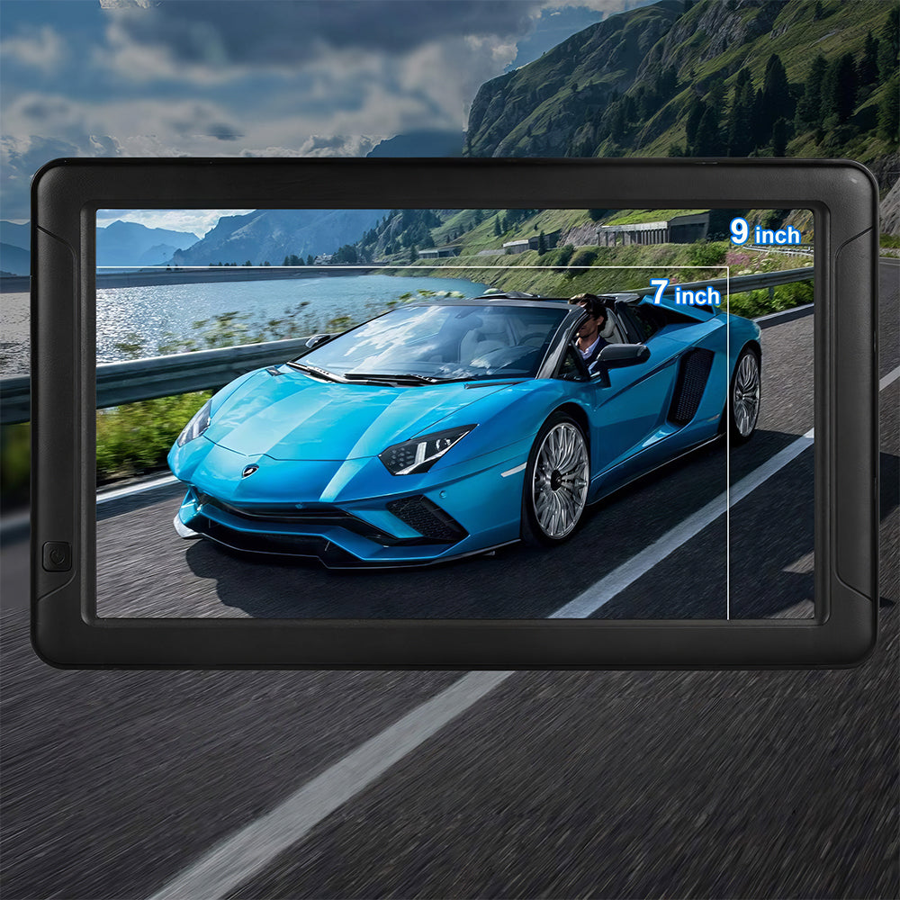 9" GPS Navigator for Car & Truck, Voice, Lane Guidance & Speed Alerts